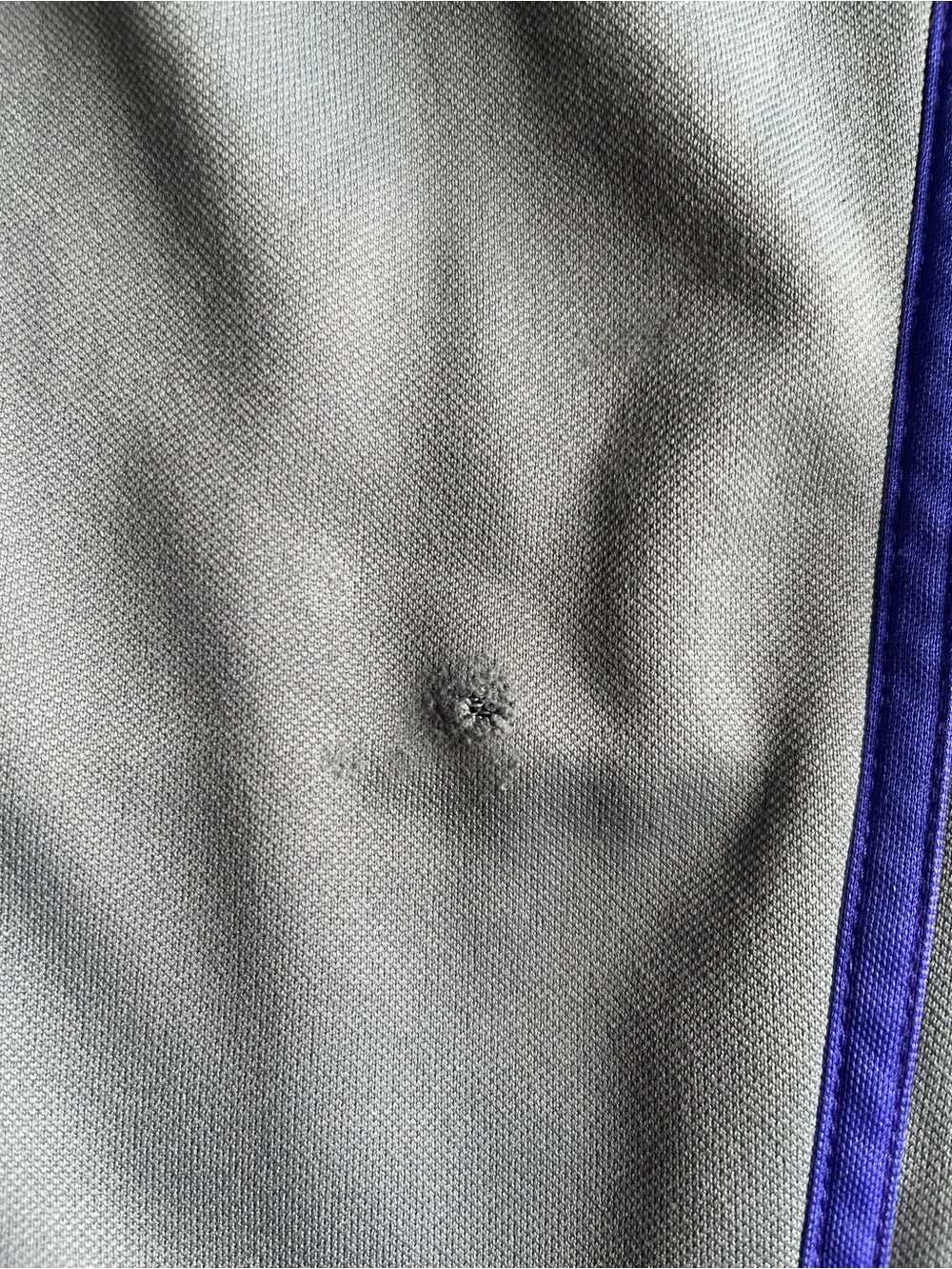 adidas Gray Track Pants with Purple Accents - Picture 3 of 4